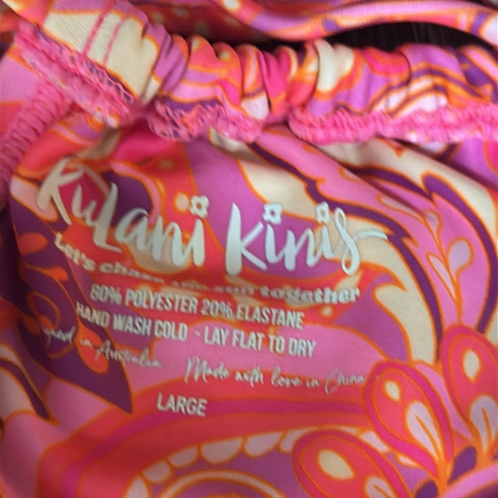 Kulani Kinis Ruched Underwire Bikini Top Size Large - Picture 9 of 10